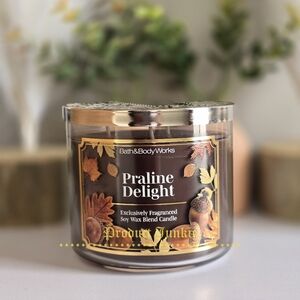 Praline Delight 3 Wick Candle by Bath and Body Works